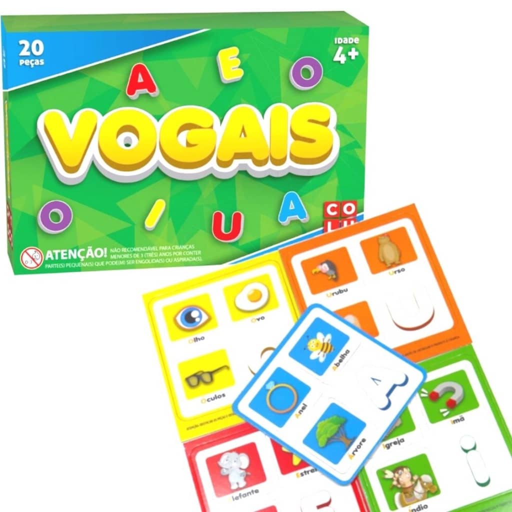 Jogos Educativos Quebra Cabeça Brincando Com As Vogais Crianças