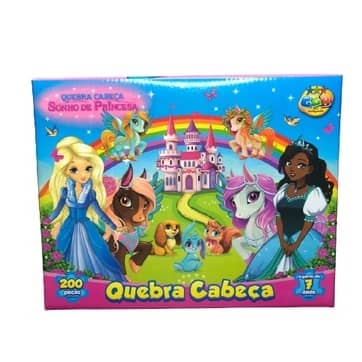 Jogo Quebra-Cabeça Sonho De Princesa Educativo Infantil GGB - Loja Zuza  Brinquedos