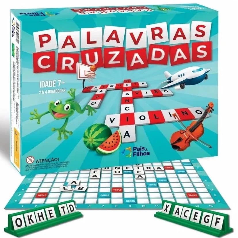 Palavras Cruzadas - 2171 - Pais e Filhos - Real Brinquedos