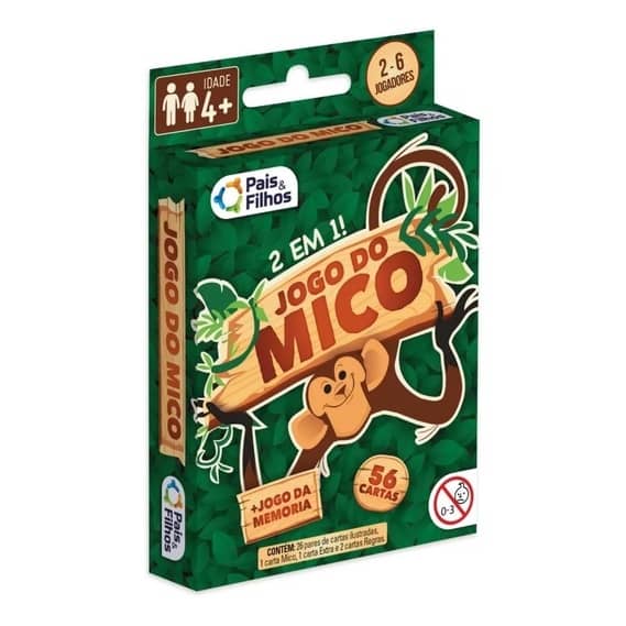 Jogo do Mico + Memoria 2 em 1 Pais & Filhos – Quinzinho Brinquedos