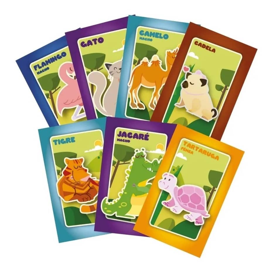 Jogo de Cartas Educativo Memória Dinâmica e Mico 2 em 1 - ENGENHA KIDS -  Produtos e acessórios para bebê