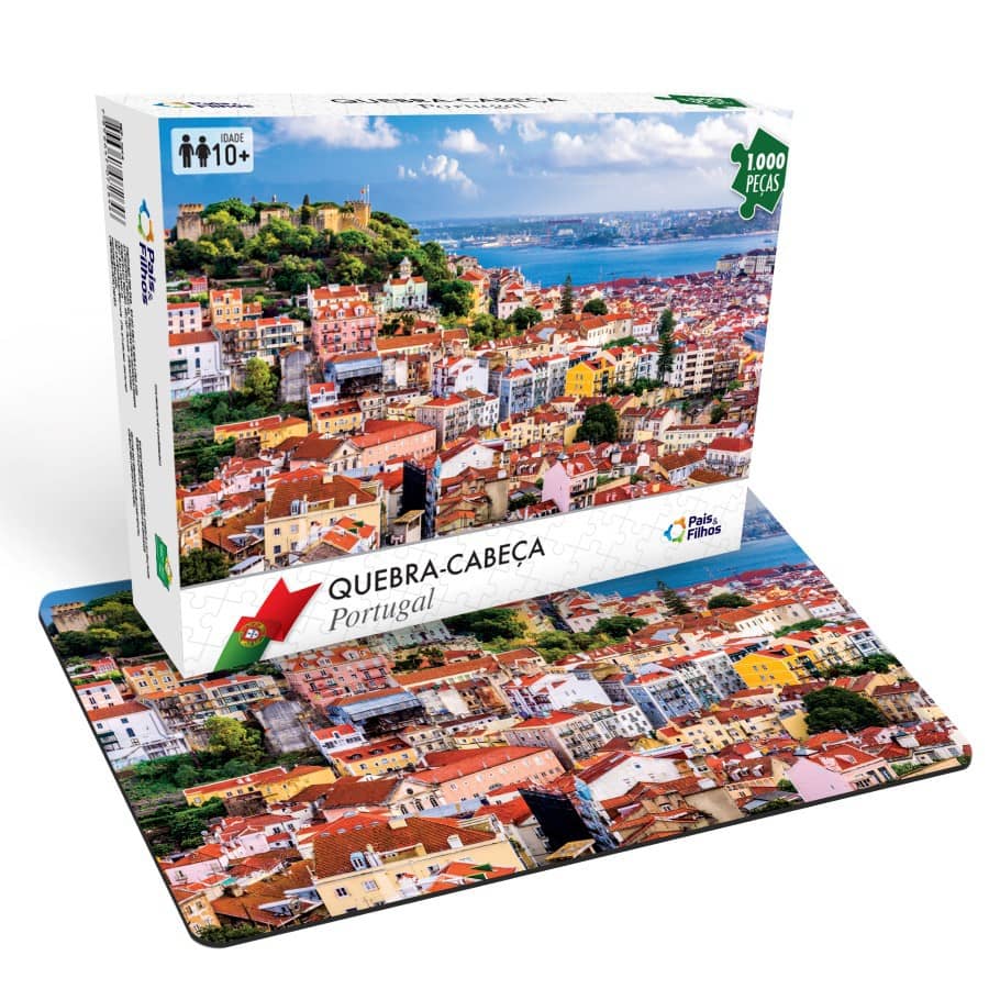 Quebra Cabeça Portugal Cidade Lisboa Puzzle 1000 Peças – Quinzinho  Brinquedos