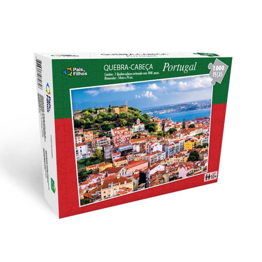 Quebra Cabeça Portugal Cidade Lisboa Puzzle 1000 Peças – Quinzinho  Brinquedos