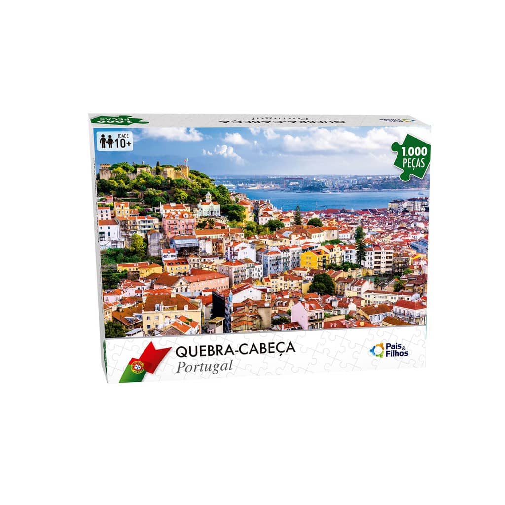 Quebra Cabeça Portugal Cidade Lisboa Puzzle 1000 Peças – Quinzinho  Brinquedos